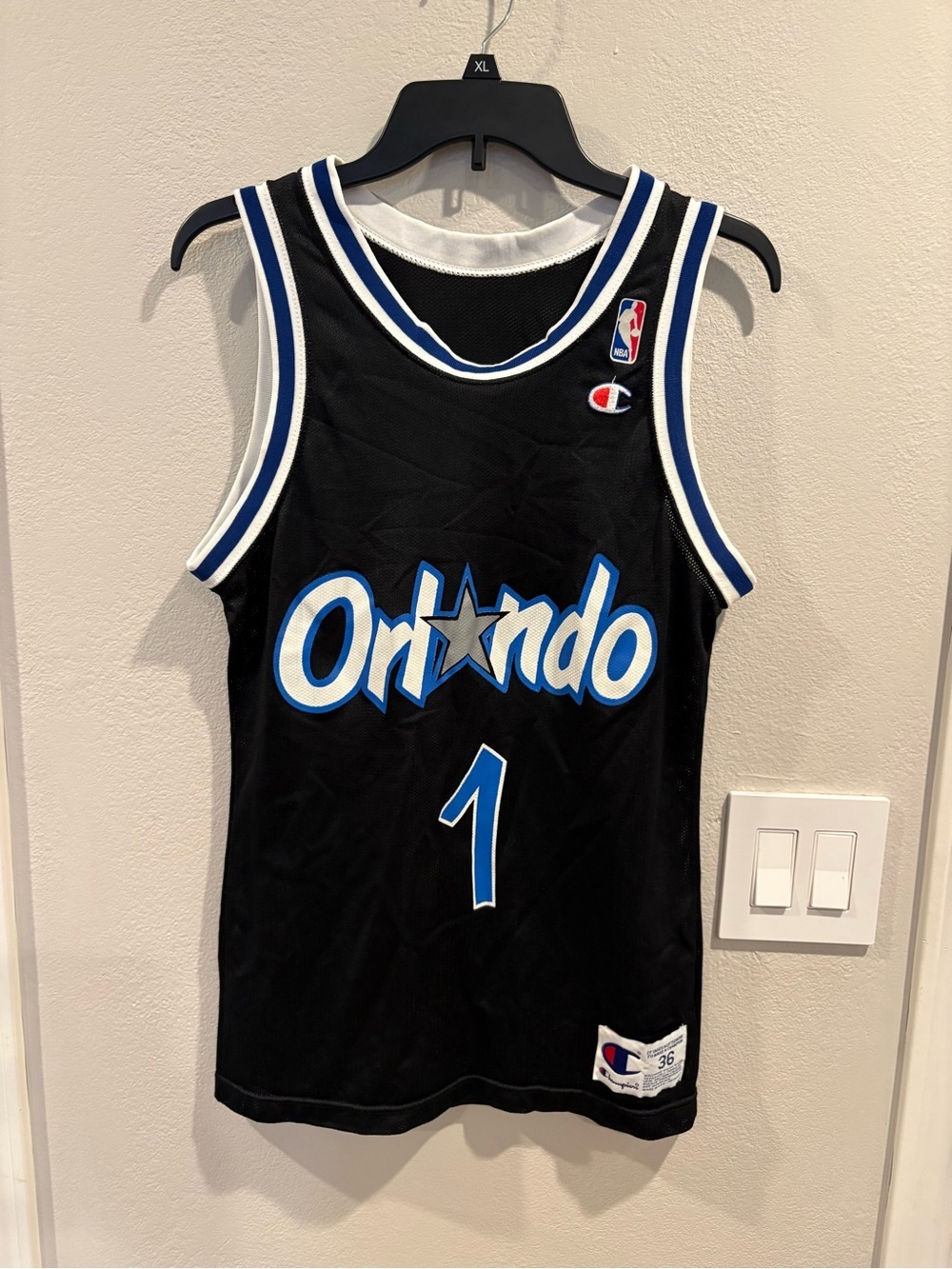 Vintage 1990s Champion Orlando Magic Penny Hardaway #1 Jersey Size 36 USA Made